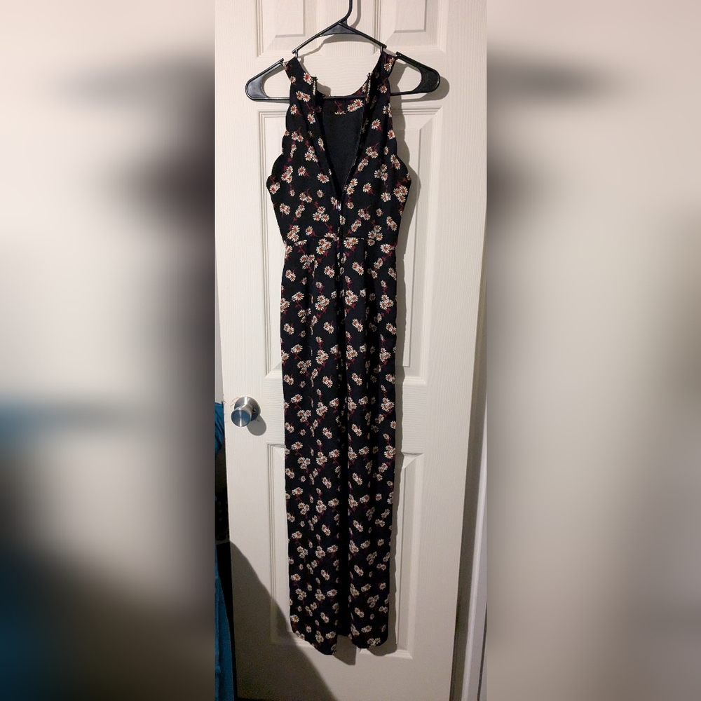 #91 Miami Black Floral Jumpsuit - Picture 5 of 7